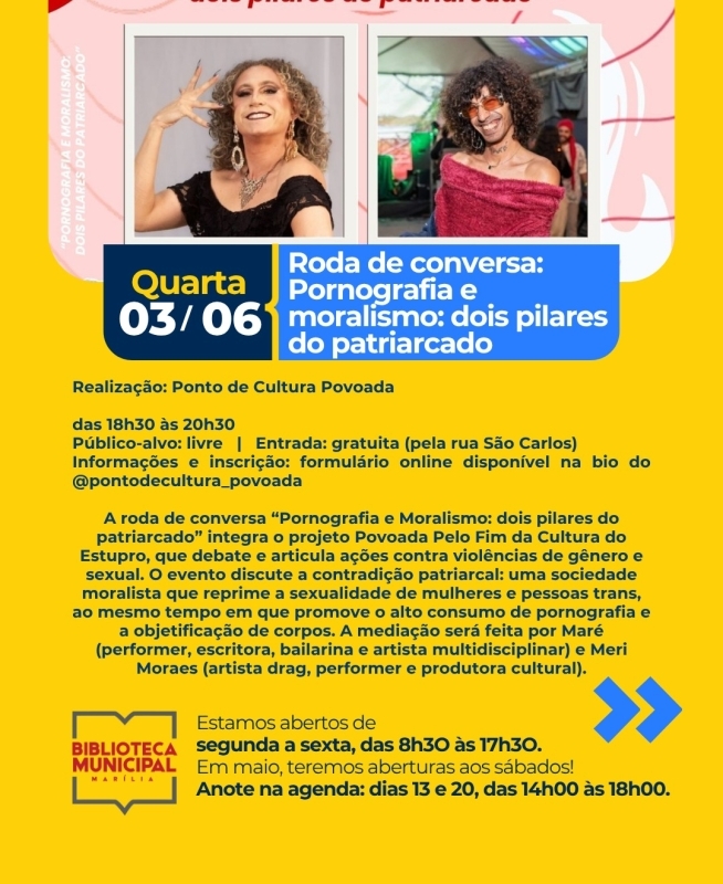 Evento roda-de-conversa